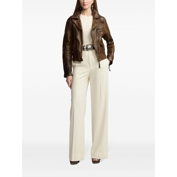 Ralph Lauren Women `Andrea` Leather Jacket - Picture 2 of 6